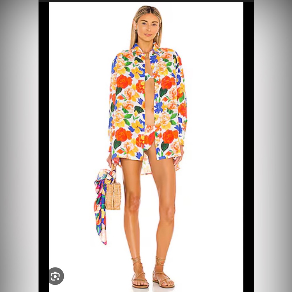 WeWoreWhat Floral Button Down Shirt - Multicolor